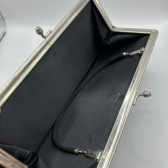 Vintage Black Evening Clutch - Picture 7 of 9